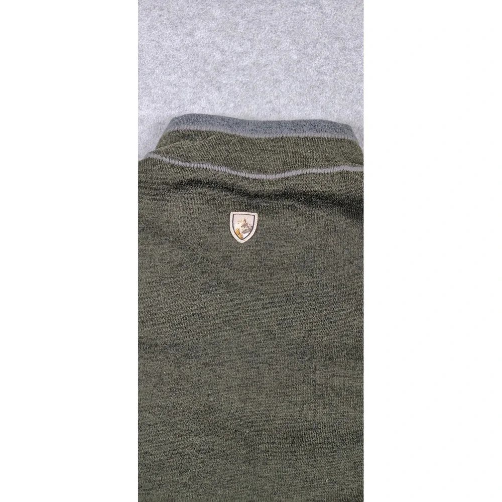 Kuhl  Outdoor Gear  1/4 Zip Mock Neck Long Sleeve  Pullover Mens  Dark Green